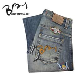 BRAY STEVE ALAN 刺繍 デニムパンツ メンズ Size 32