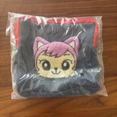 しまじろう ふわふわデニムポーチ にゃっきい ガチャのサムネイル