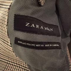 ZARA MAN グレンチェック テーラードジャケット