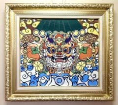 F10号】ジミー大西（シーサー）手描き作品/表裏サイン有り/油彩/高級