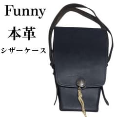 FUNNY　リアルレザー　シザーケース　ブラック　コンチョ　ハンドクラフト　本革 FUNNY リアルレザー シザーケース ブラック コンチョ ハンドクラフト