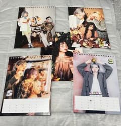 HANA JISOO KOHARU 캘린더 5장 세트