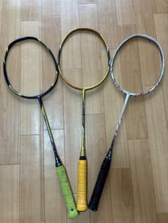 タコス様 バドミントンラケット 3本セット 修理完成品 - メルカリ