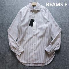 ビームスエフ　新品タグ付き　ワイドカラーシャツ　日本製　スリムフィット ビームスエフ 新品タグ付き ワイドカラーシャツ 日本製 スリムフィット