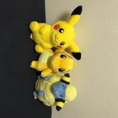 ほっこりいやされ　でっかい　ぬいぐるみ　ピカチュウ　メリープ　カイリューのサムネイル