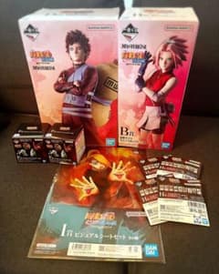 新品未開封 NARUTO 一番くじ サクラ 我愛羅 その他まとめ売り！風影