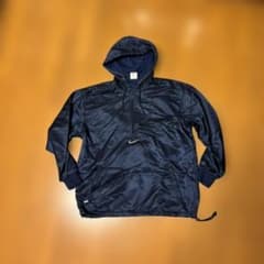 90s NIKE アノラックジャケット 紺 ネイビー 背面ロゴ Mのサムネイル