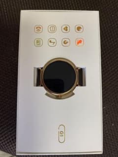 FOSMET G1 スマートウォッチ ゴールド 充電ケーブル・交換用バンド付きのサムネイル