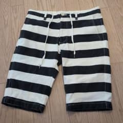 ボーダー柄 ショートパンツ ハーフパンツ Mのサムネイル