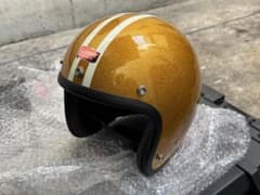 専用品。グリーサー ヘルメット　スモールジェット　SG規格　ゴールド Lサイズ グリーサー ヘルメット ジェット スモールジェット SG規格 ゴールド L