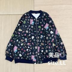 美品 フェリシモ ドラえもん ひみつ道具 ブルゾン ジャケット ジップ LL 美品 フェリシモ ドラえもん ひみつ道具 ブルゾン ジャケット ジップ