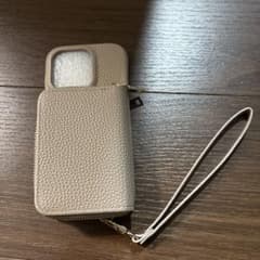 iPhone 16 Pro ケース ベージュ レザー風のサムネイル