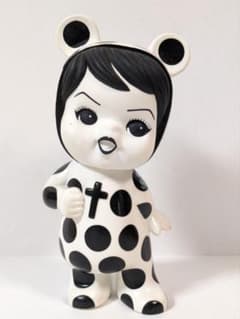 1997年 上園 磨冬 マフユ カミゾノ 水玉 ドット柄 ソフビ人形 1997年発売 上園磨冬 「スーパーモデル・ベイビー」「マコちゃん