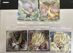 ドラゴンボール　ウエハースシール　セル　悟飯　悟空　5枚セットのサムネイル