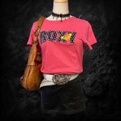 平成ギャル y2k グランジ ROXY ピチT 半袖 ロゴ - メルカリ