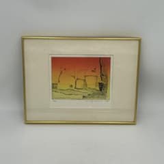 猪口公子「石の街」1998 銅版画 額装 30×38cm サイン入り エッチング 猪口公子「石の街」1998 銅版画 額装 30×38cm サイン入り エッチング