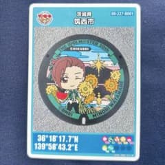 筑西市 渡辺みのり マンホールカード アイドルマスターのサムネイル