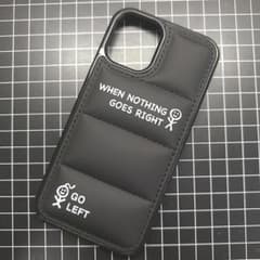☆iPhone 12mini ケース ブラック パファーデザイン☆のサムネイル