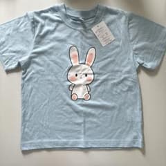 新品未使用 セットアップ 半袖Tシャツ＋ハーフパンツ 110うさぎのサムネイル