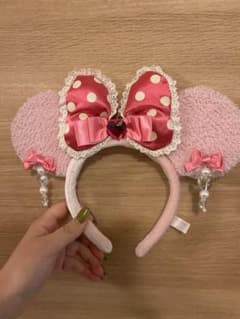 ディズニー　イヤリングカチューシャ ピンク　ミニーのサムネイル