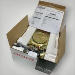 【新品・通電確認済】aiwa CDラジカセ CSD-A100 元箱　26ト229 新品・通電確認済】aiwa CDラジカセ CSD-A100 元箱 26ト229 - メルカリ