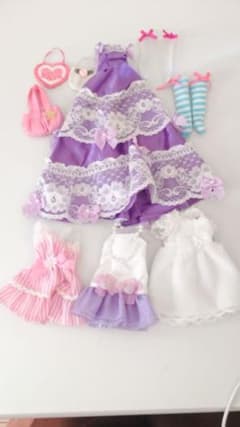 りかちゃん　ドレス、服セットのサムネイル