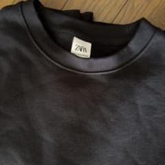 （専用）ZARA クルーネック スウェット ブラック Lのサムネイル