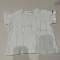 Tシャツ　白　ポケット付き　90cmのサムネイル