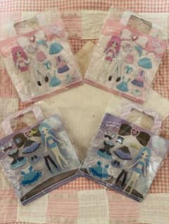 【即購入OK・プライズ品】ファンシー着せ替えシールバッグ 4点セットのサムネイル