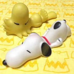スヌーピー＆ウッドストック ソフビ♡フィギュアのサムネイル