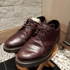 Dr.MARTENS UK7 3ホール クロコ型押し 赤茶 厚底 革靴 Dr.MARTENS UK7 3ホール クロコ型押し 赤茶 厚底 革靴 - メルカリ