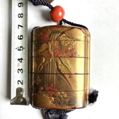 時代物　瀧図高蒔絵印籠　4 時代物 瀧図高蒔絵印籠 4 - メルカリ