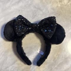 東京ディズニーリゾート カチューシャ ブラック ファー スパンコールのサムネイル
