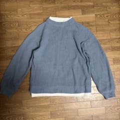 Cathy's closet M ブルー クルーネック ニットのサムネイル