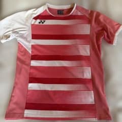 YONEX ストライプ Tシャツ XL ピンクのサムネイル