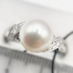 MIKIMOTO pt900リング パール約8.9mm ダイヤモンド 4.8g - メルカリ
