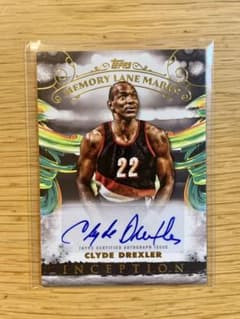 NBA PORブレイザーズ クライドドレクスラー auto 直筆サイン入りカード 