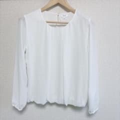 ANCHOR WOMAN 洋服の青山　長袖ブラウス　LL 白