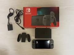 動作良好/画面ヒビあり】 Nintendo Switch 本体 グレー - メルカリ