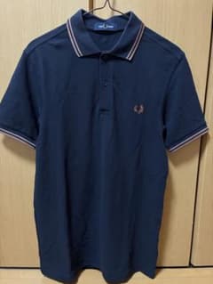 FRED PERRY ポロシャツ Ｍ3600 Y31 ネイビー×シナモンのサムネイル