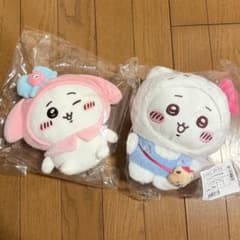 ちいかわ　サンリオコラボ　マイメロディ　ぬいぐるみ　マスコット ちいかわ×サンリオキャラクターズ、マイメロディになったちいかわ