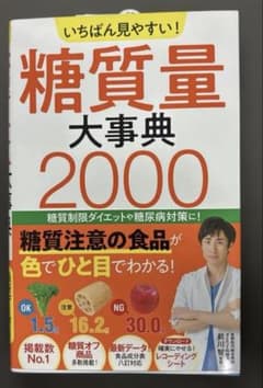 いちばん見やすい! 糖質量大事典2000のサムネイル