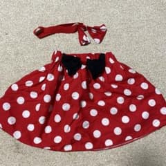 Halloween Minnie Disney Skirt and Headband, Size 100