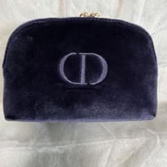 Dior ポーチ ネイビー ベロア CDロゴのサムネイル