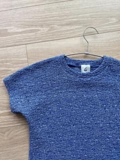 完売商品〈6（roku）〉リンクル Tシャツ クロップド ブルーのサムネイル