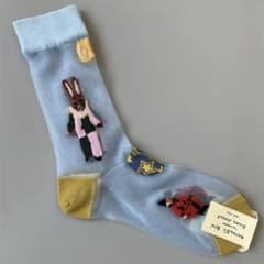 Nathalie Lete うさぎ柄 ソックスのサムネイル