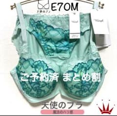 E70M トリンプ 天使のブラ 魔法のハリ感 ブラ＆ショーツ Green - メルカリ