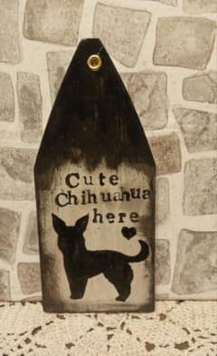 ハンドメイド ウエルカムボード チワワ 犬 雑貨のサムネイル