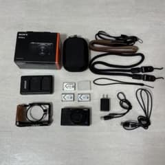 【中古】SONY デジカメ RX100m7 純正バッテリー ケース ストラップ付 中古】SONY デジカメ RX100m7 純正バッテリー ケース ストラップ付
