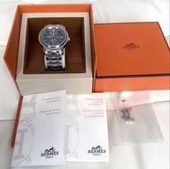 HERMES CL2.810 クリッパー グレー 自動巻き時計 cl5 710 HERMES CL2.810 クリッパー グレー 自動巻き時計 cl5 710 - メルカリ